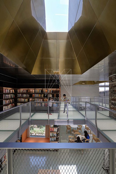 کتابخانه، مرکز جامعه شائوکسینگ، چین